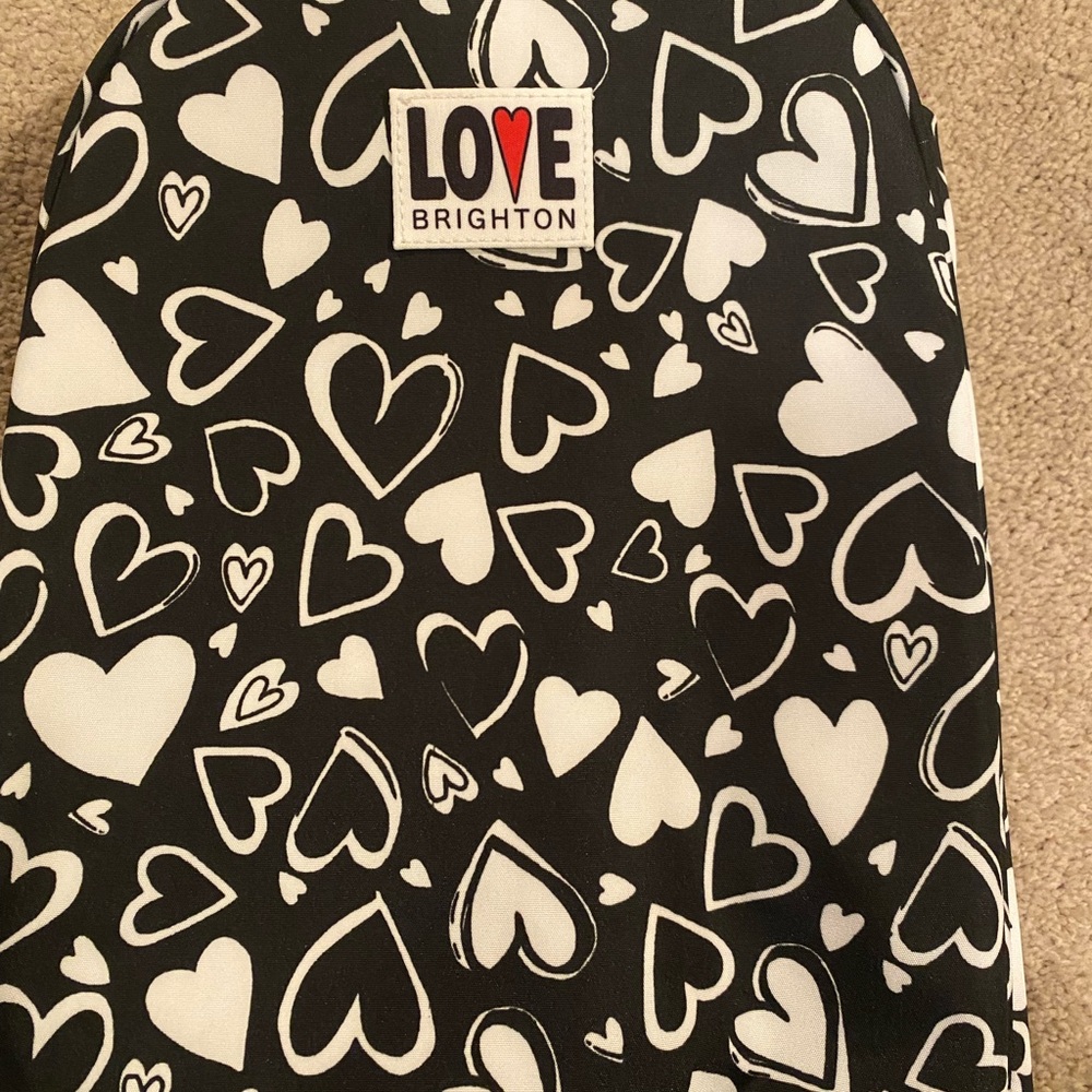 ❤️ Love Brighton Black and White Heart Backpack❤️ - Picture 8 of 8